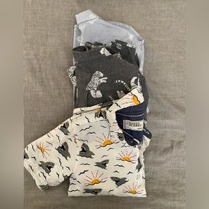 Set of 3 Boys Dress Shirt Button Down